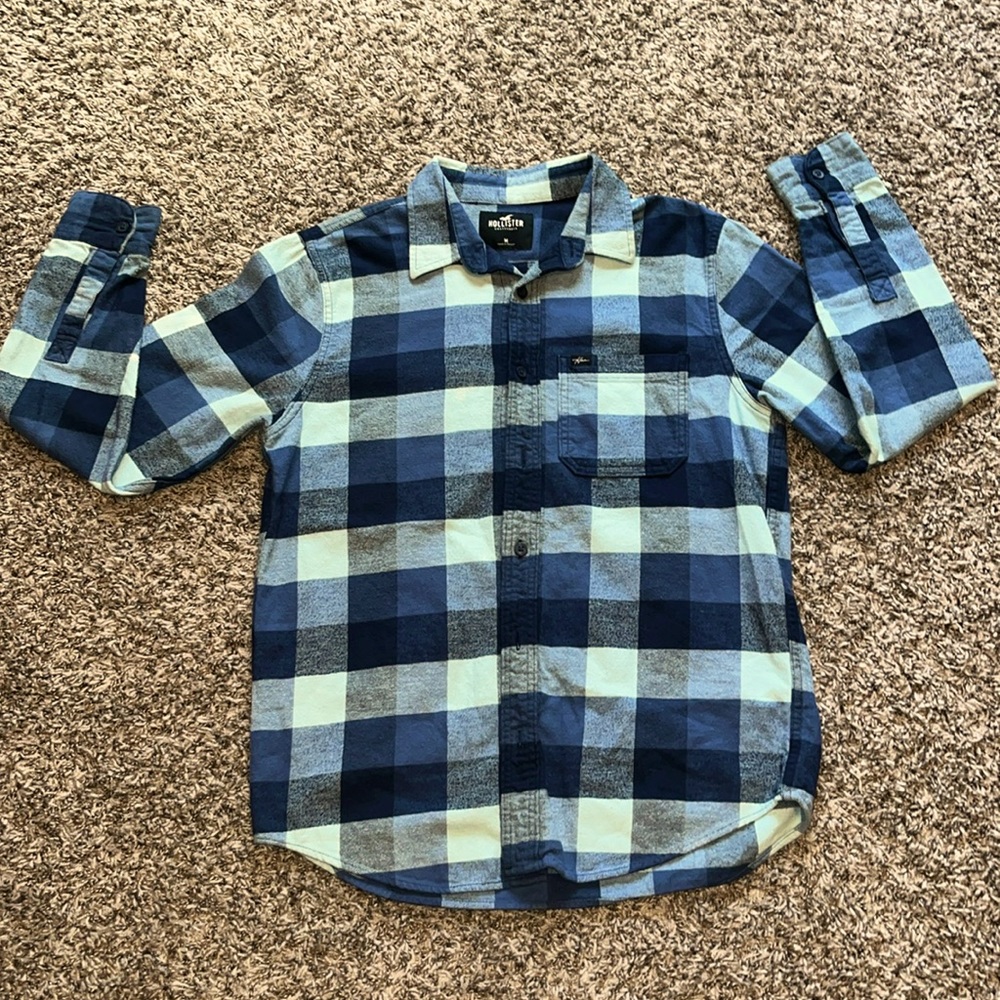 Blue Hollister California Flannel